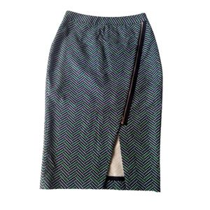 Worthington Asymmetrical Zip Pencil Skirt Size 4 NWOT